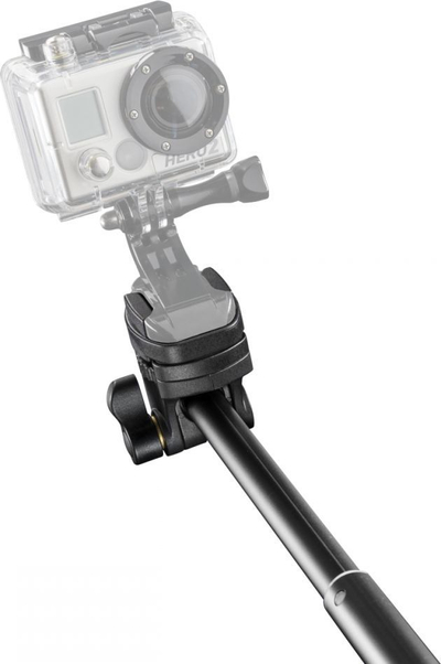 Shkop selfie Mantona for GoPro 20535, alumini, fileto 1/4", gri