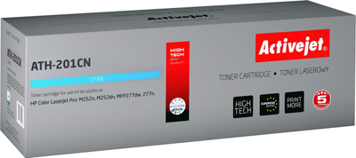 Toner Activejet ATH-201CN, në vend të HP 201A, cian