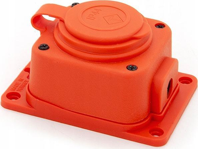 Prizë gome ELS Elektrotechnika TRGP-1, 230V, IP44, portokalli