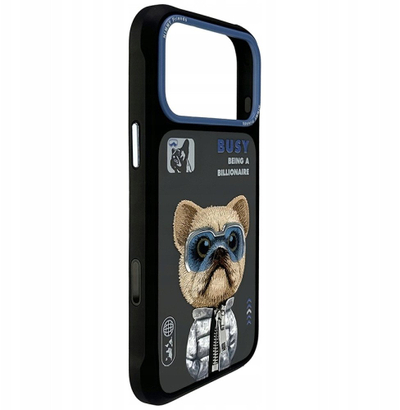 Mbulesë telefoni Nimmy Case Cool&amp;Cute 2.0 Dog, për iPhone 17 Pro, e zezë