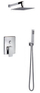 Set dushi Valvex Carre, krom