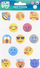 Tatuazhe të përkohshme për kalamoj Sticker Boo Emoji, shumëngjyrëshe