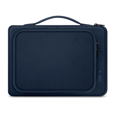 Çantë laptopi Tech-Protect Basic, 15-16", xhep me zinxhir, blu e errët