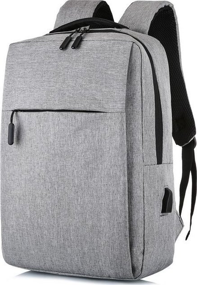 Ранец за лаптоп ESTUFF GLB203622, 15.6", со USB приклучок, сив
