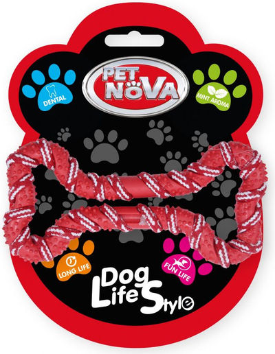 Litar Pet Nova TPR, 20cm, i kuq