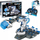 Set ndërtimi Byjarda 3n1 krah roboti hidraulik, 220 copa, edukativ 8+, gri blu