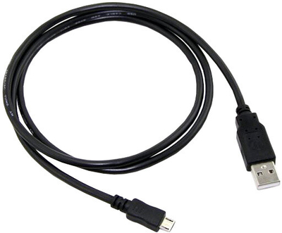 Kabllo C-TECH USB 2.0 AM/Micro, 1m, e zezë