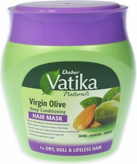 Maskë flokësh Dabur Vatika Virgin Olive, ushqyese e thellë, 500g, jeshile