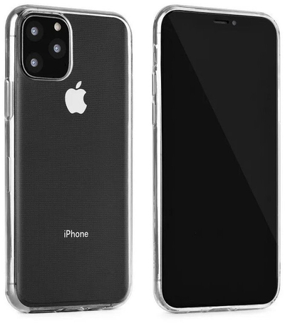Kapak mbrojtës silikon për telefona Apple iPhone 16e, transparent, i hollë