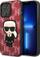 Mbrotëse telefoni Karl Lagerfeld KLHCP13XPMNIKPI, për iPhone 13 Pro Max 6.7", hardcase, e kuqe