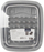 Lavaman i palosshëm Orion 720809, 10 L, me kullues, gri