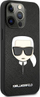 Kapak telefoni Karl Lagerfeld PU Saffiano Karl Head, për iPhone 13 Pro, i zi