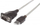 Kabllo Manhattan USB A - RS232 205153, 0.45m, e zezë