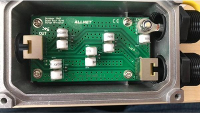Mbrojtës rrjeti Allnet ALL95102O, Cat 6, PoE 90W, IP66, gri