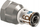 Adapter metalik femër RP 1/2", 16mm, argjendtë