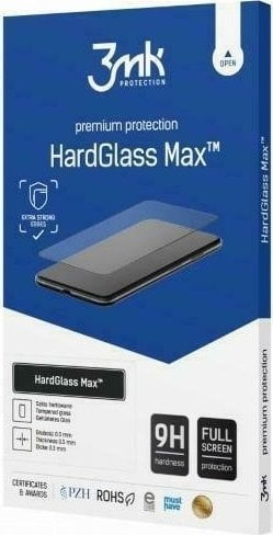 Xham mbrojtës 3MK HardGlass Max Xiaomi 12 Pro 13 Pro, Fullscreen, i zi
