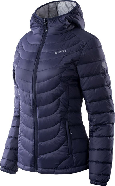 Женска јакна Hi-Tec Lady Nahia, изолирана, со капулача, сино сива, L