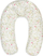 Jastëk për ushqyerje Relax Nursing Pillow Flowers, muslin pambuk, i bardhë me lule