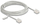 Мрежен кабел Делок RJ45 Cat6 UTP, 5 m, ултра тенок, бел