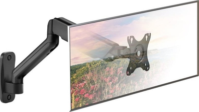 Mbajtëse muri Techly Swivel për monitor 17-32", krah me gaz, e zezë
