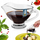 Enë salce Vilde Glass Sauce Boat, qelq transparent, me dorezë
