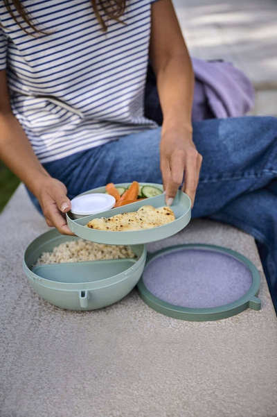 Enë drekë Mepal Vita Bento Lunch Bowl, 5 ndarje, Nordic Sage