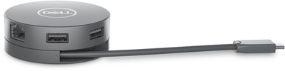 Adapter USB C Dell DA305, 6 me 1, 90W, i zi