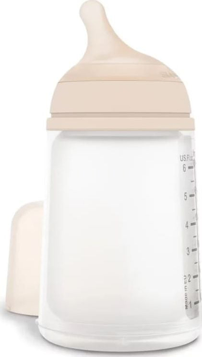 Biberon Suavinex Zero Zero, anti-kolik, kapacitet mesatar, bezhë