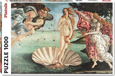 Puzzle Piatnik Boticelli Lindja e Venusit, 1000 copa, shumëngjyrësh