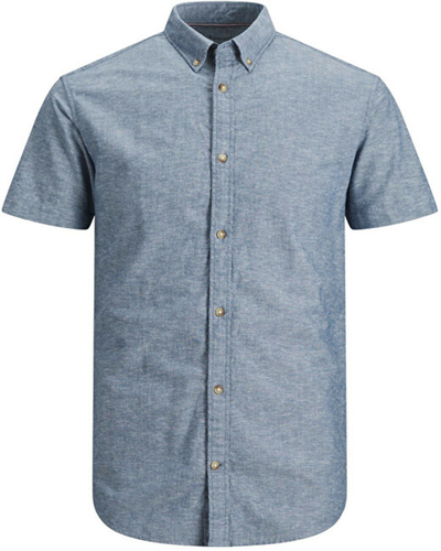 Këmishë Jack&Jones Plus JESUMMER Loose Fit 12200083, e kaltër