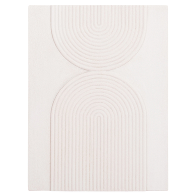 Panel muri drejtkëndor Santorini 60x4x80Hcm (HM4523), bardhë