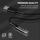 Kabllo USB Crong Armor Link, USB C në USB C, 1.2m, 100W, e zezë