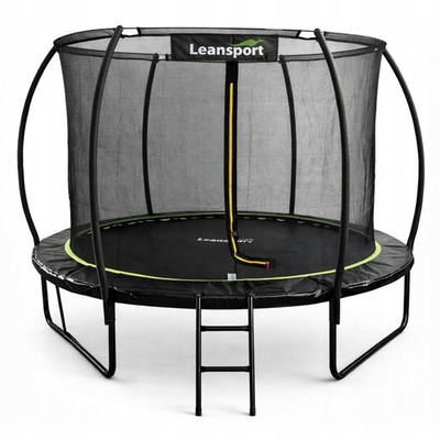 Trampolinë kopshti Leansport LEAN, rrjetë e brendshme, 252cm 8ft, zi jeshile