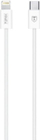 Kabllo kariku T-phox Glary Lite Series, USB-C në Lightning, 18W, 1m, e bardhë