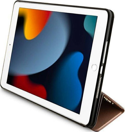 Mbulesë tableti Guess 4G Stripe Allover për Apple iPad 10.2", me qëndrim, rozë