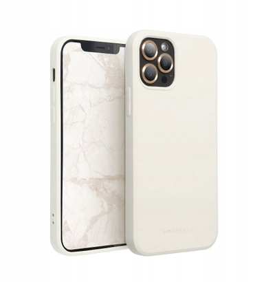 Kapak telefoni Futera Roar Space për iPhone 15 Pro, TPU i butë, krem
