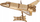 Puzzle druri Ugears NASA Space Shuttle Discovery, model mekanik 3D, shkalla 1:96, ngjyrë druri natyrale