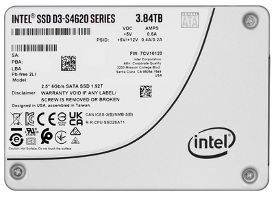 Disk SSD Intel D3-S4620, 3.84TB, SATA, 3D NAND