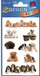 Stickers Z-Design me qen fotorealist, 76x120mm, 3 fletë, shumëngjyrëshe