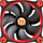 Ftohës Thermaltake Riing LED, 140 mm, i kuq