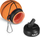 Shishe e palosshme silikoni Nils NC4104 Basketball, 550 ml, portokalli