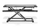 Shtesë tavoline Digitus Ergonomic Workspace Riser, 95x62 cm, lartësi që e çon vetë nga 10 në 50 cm, e zezë