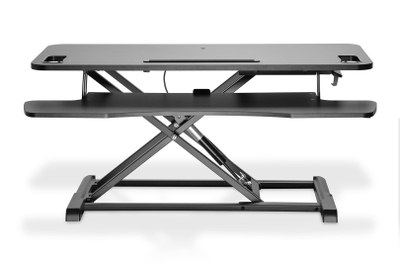 Shtesë tavoline Digitus Ergonomic Workspace Riser, 95x62 cm, lartësi që e çon vetë nga 10 në 50 cm, e zezë