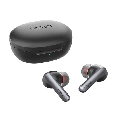 Kufje wireless EarFun Air S, Bluetooth 5.2, ANC, të zeza