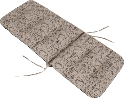 Jastëk kopshti Hobbygarden PILLOW BASIA, për shezlong dhe karrige, i papërshkueshëm pjesërisht nga uji, beige coffee