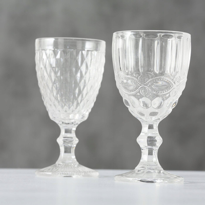 Kupë qelqi Boltze Goblet Aurora, 300 ml, dekorative, transparente