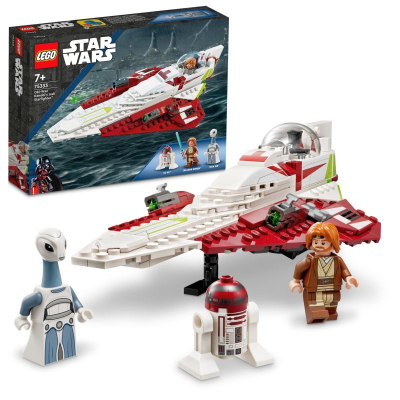 Lodër ndërtimi LEGO Star Wars Obi Wan Kenobi Jedi Starfighter 75333, set ndërtimi, 7+ vjeç, shumëngjyrëshe