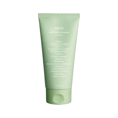 Shkumë pastruese për fytyrë Abib Heartleaf Acne Foam Cleanser, 150 ml
