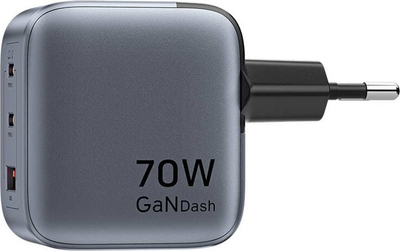 Полнач Vention 70W GaN, USB C PD QC 4.0 3.0, бел