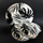 Servis darke Secret de Gourmet Tableware Porcelain With Palms, 18 pjesë, porcelan, i bardhë me motive jeshile